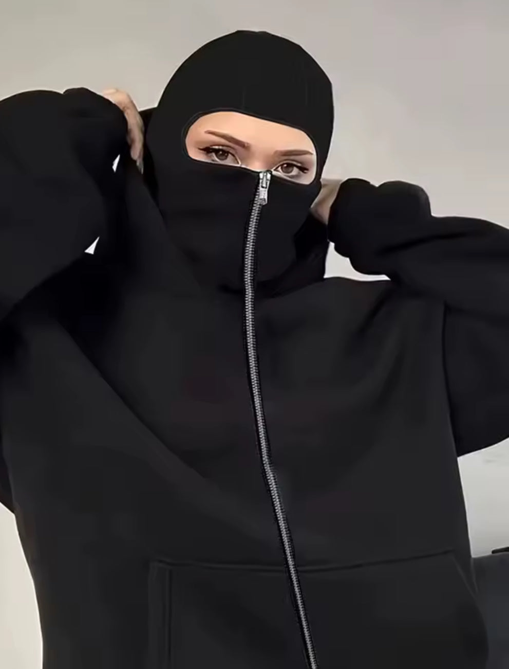 Blacked Out Ghost Hood